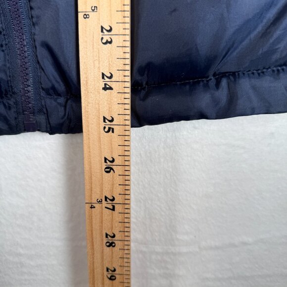 Indigo Saints Blue Quilted Puffer Vest w/ Kangaroo Pockets Women’s Size Medium - Picture 2 of 7